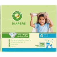 4 Comforts For Baby Diapers Size 6 over 35+ lb Bumble Bee Print Kroger