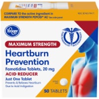 Kroger® Maximum Strength Acid Reducer Heartburn Prevention Tablets Perspective: Main