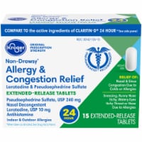 Kroger® 24 Hour Allergy & Congestion Relief Tablets Perspective: Main