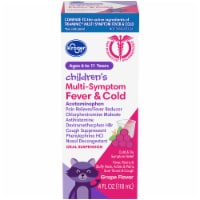 Kroger® Childrens Grape Multi-Symptom Fever & Cold Relief Liquid Perspective: Main