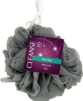 Kroger® Cleanse Come Clean Mesh Pouf - Gray Perspective: Main