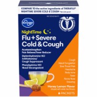 Kroger® NiteTime Honey Lemon Flavor Flu + Severe Cold & Cough Packets