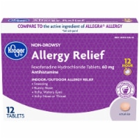 Kroger® Non-Drowsy 12 Hour Allergy Relief Tablets 60mg Perspective: Main