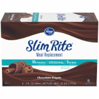 Kroger® Slim Rite® Chocolate Royale Meal Alternative Beverage 8 Bottles Perspective: Main