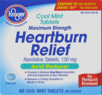 Kroger® Cool Mint Acid Relief Heartburn Relief Tablets Perspective: Main
