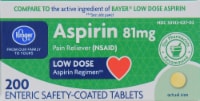 Kroger® Low Dose 81mg Aspirin Coated Tablets Perspective: Main