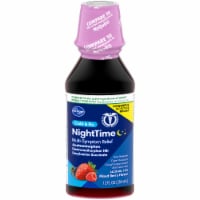 Kroger® Mixed Berry Multi-Symptom Night Time Liquid Cold & Flu Relief Perspective: Main