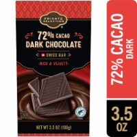 Private Selection® 72% Cacao Dark Chocolate Swiss Candy Bar Perspective: Main