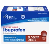 Kroger® Pain Reliever and Fever Reducer Ibuprofen Coated Tablets 200mg Perspective: Main