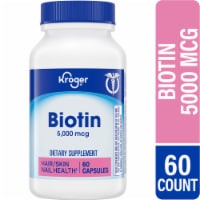 Kroger® Biotin Skin & Hair Health Capsules 5000mcg