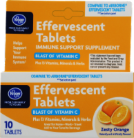 Kroger® Zesty Orange Effervescent Tablets Perspective: Main