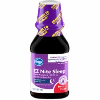 Kroger® Ez Nite Sleep Berry Flavor Nighttime Sleep Aid Bottle Perspective: Main