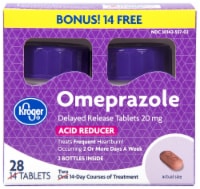 Kroger® Omeprazole Acid Reducer Tablets Twin Pack Perspective: Main