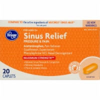 Kroger® Max Sinus Pressure & Pain Mucus Relief Caplets Perspective: Main