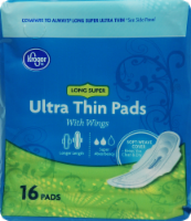 Kroger® Ultra Thin Super Long Pads with Wings Perspective: Main