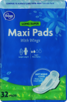 Kroger® Super Long with Wings Maxi Pads