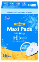 Kroger® Regular Maxi Pads with Wings Perspective: front