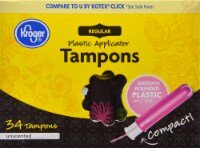 Kroger® Regular Unscented Compact Tampons Perspective: Main