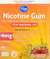 Kroger® Coated Fruit Wave Nicotine Gum 4mg Perspective: Main