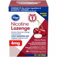 Kroger® Cherry Flavor Nicotine Lozenges 4mg Perspective: Main