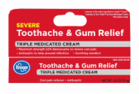 Kroger® Severe Toothache & Gum Relief Triple Medicated Cream Perspective: Main