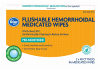 Kroger® Pre-Moistened Flushable Hemorrhoidal Medicated Wipes Perspective: Main