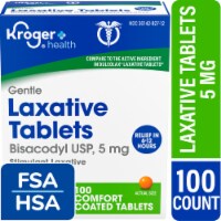 Kroger® Gentle Laxative Bisacodyl Comfort Coated Tablets 5mg Perspective: Main