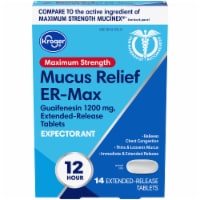 Kroger® Maximum Strength Mucus Relief ER Max Expectorant Tablets 1200mg Perspective: Main