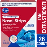 Breathe Right Original Nasal Strips Clear Sm/Med For Sensitive Skin  Drug-Free Snoring, 30 Count - Fred Meyer