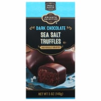 Private Selection® Dark Chocolate Sea Salt Truffles Perspective: Main