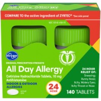 Kroger® All Day Allergy 24-Hour Relief Antihistamine Tablets Perspective: Main