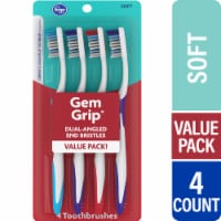Kroger® Gem Grip® Soft Dual-Angled Toothbrushes Value Pack