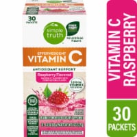 Simple Truth™ Raspberry Flavored Effervescent Vitamin C Powder Blend Packets