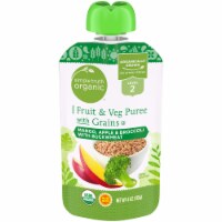 Simple Truth Organic™ Mango Apple & Broccoli with Buckwheat Fruit & Veg Puree Stage 2 Baby Food Perspective: Main