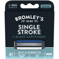Bromley's™ for Men Single Stroke 3-Blade Cartridges Perspective: Main
