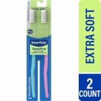 Kroger® SmartGrip® Sensitive Extra Soft Toothbrushes Perspective: Main