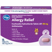 Kroger® 24 Hour Non-Drowsy Allergy Relief 180mg Perspective: Main