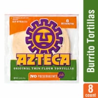 Azteca® Original Thin Burrito-Size Flour Tortillas Perspective: Main