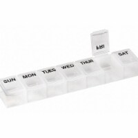 Healthsmart Pill Holder,Clear,Plastic  640-8218-9606