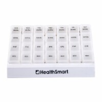 Healthsmart Pill Organizer,Clear,Plastic 640-8223-0000