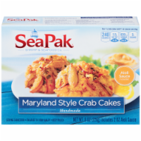 SeaPak® Handmade Maryland Style Crab Cakes Perspective: Main