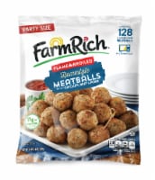 Farm Rich Flame Broiled Homestyle Meatballs, Fully Cooked, High Protein Perspective: Main