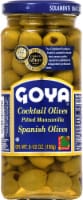 Goya Cocktail Olives Pitted Manzanilla Spanish Olives Perspective: Main