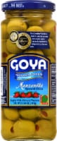 Goya Reduced Sodium Manzanilla Spanish Stuffed Olives Perspective: Main
