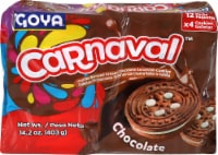 Goya® Carnaval Chocolate Vanilla Cream Sandwich Cookies Perspective: Main