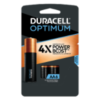 Duracell® Optimum Alkaline AA 6 Batteries
