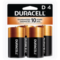 Duracell® Coppertop D Batteries - 4 Pack