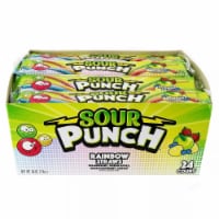 Sour Punch Rainbow Straws, 2 Ounce (24 Count)