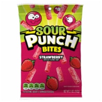 Sour Punch Chewy Strawberry Fruit Flavored Candy Bites