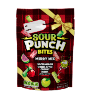 Sour Punch Merry Mix Bites Holiday Candy Bag